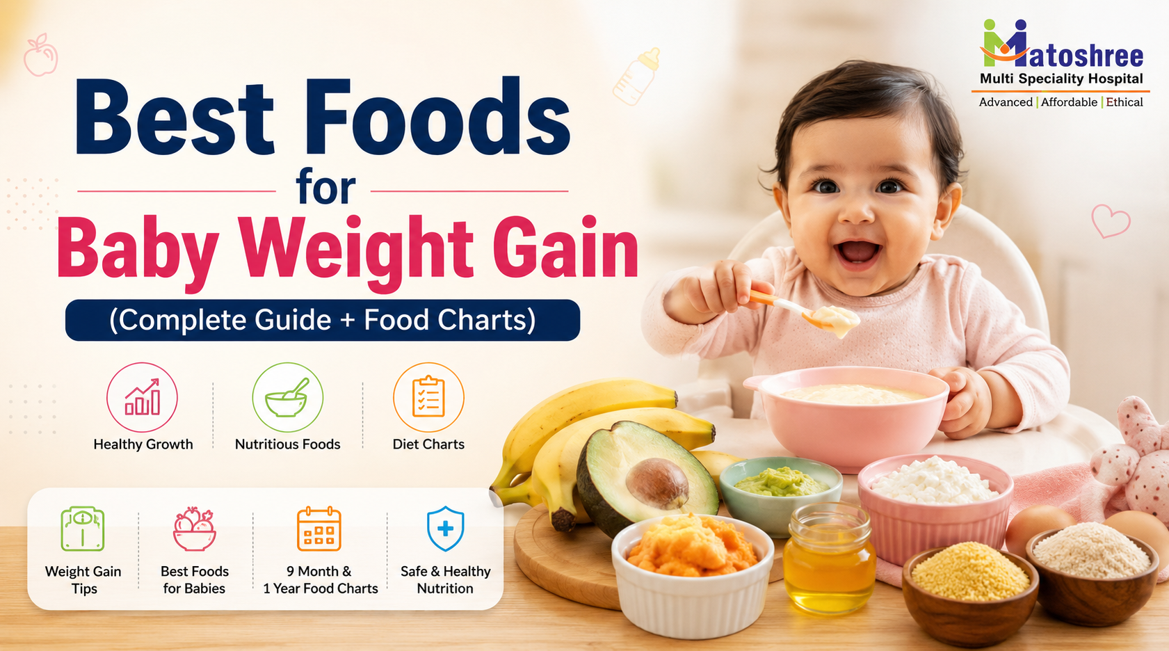 Weight Gain Baby Food Chart - 9 Month & 1 Year Diet Guide