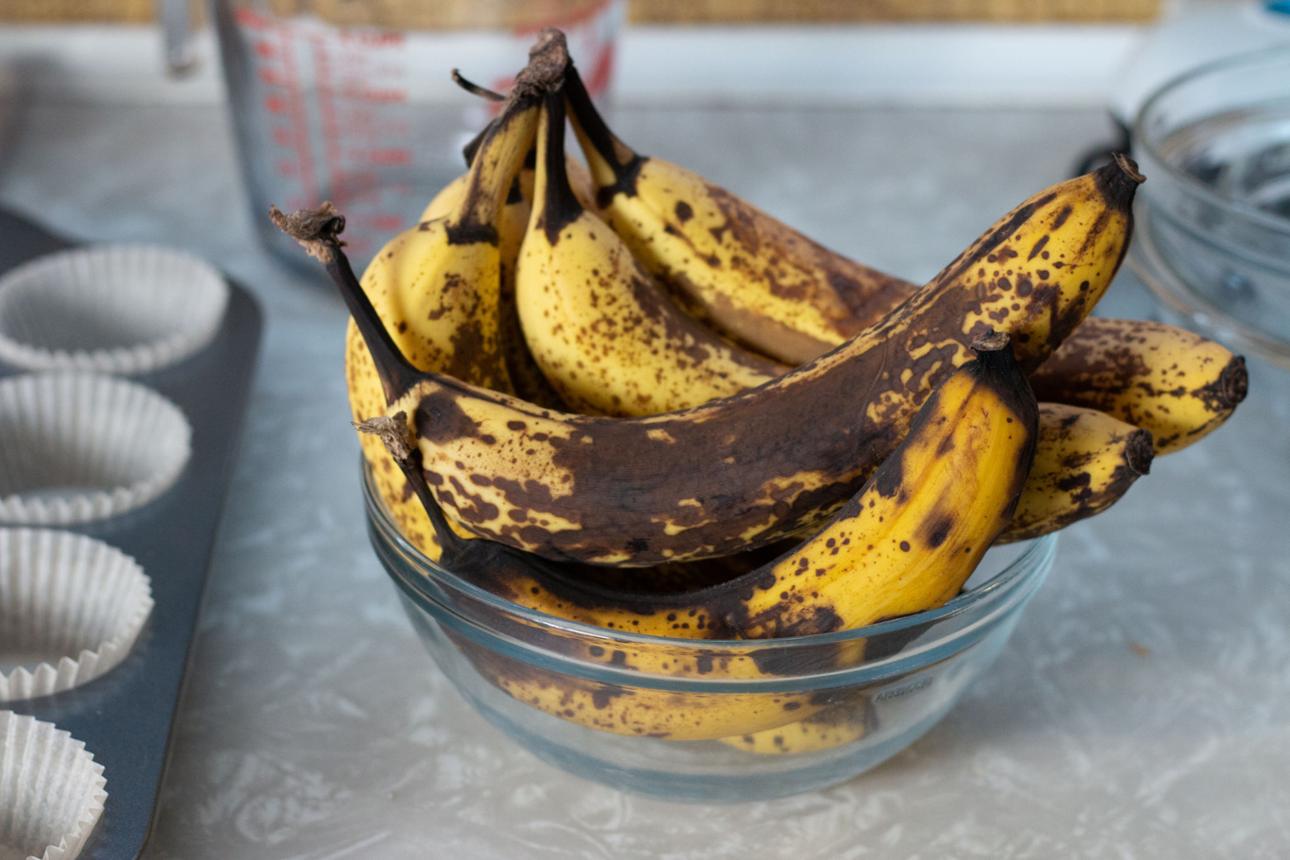 Overripe bananas